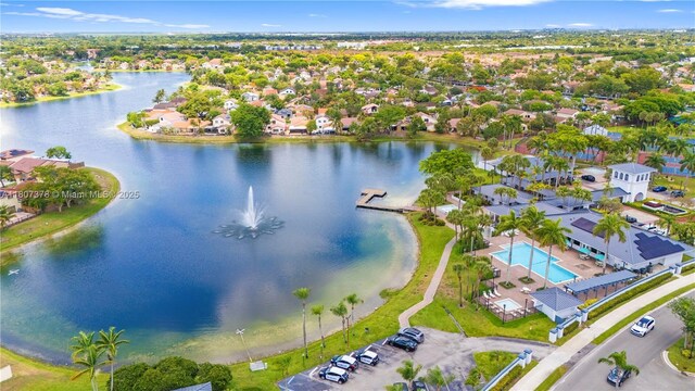 17320 NW 66th Pl, Hialeah, FL 33015 - drone / aerial view of a large body of water and a pool
