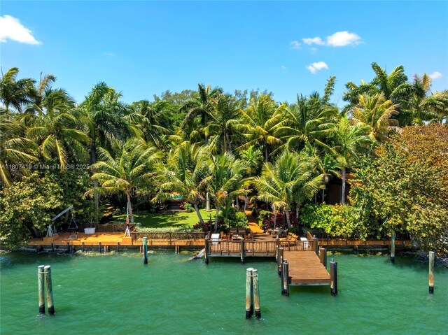 5725 N Bayshore Dr, Miami, FL 33137 - dock area featuring a water view