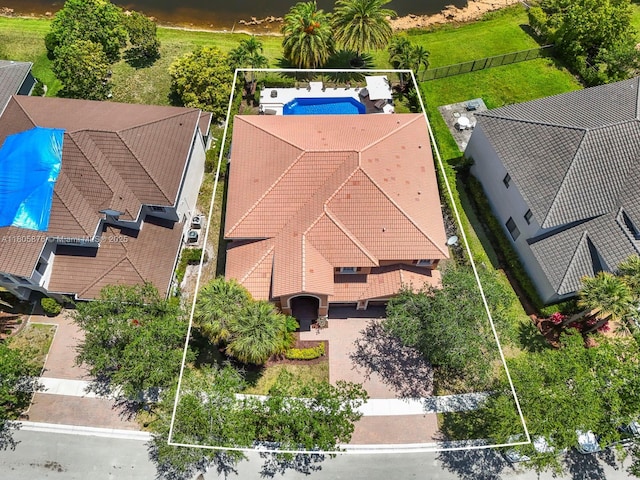 19165 N Gardenia Ave, Weston, FL 33332 - view from above of property with property boundaries highlighted