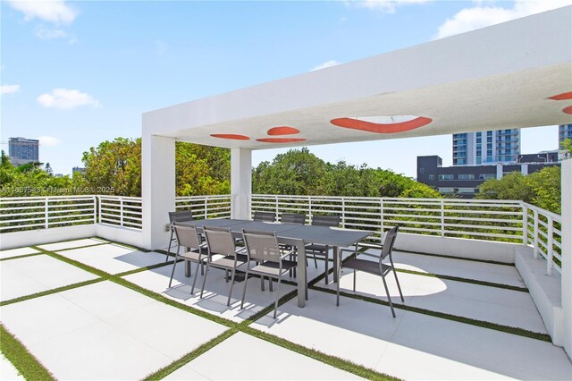455 NE 39th St Unit 102, Miami, FL 33137 - view of patio / terrace with outdoor dining space