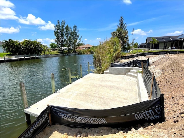 520 SW 28th St, Cape Coral, FL 33914 - dock area with a water view