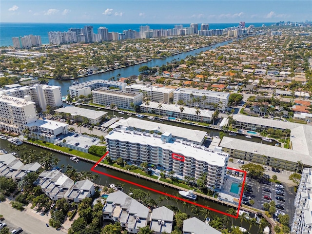 3051 NE 48th St Unit 604, Fort Lauderdale, FL 33308 - view of urban area featuring a nearby body of water