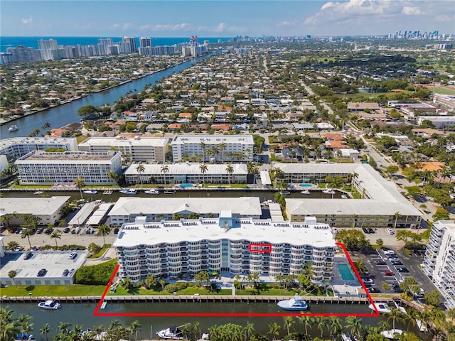 3051 NE 48th St Unit 604, Fort Lauderdale, FL 33308 - view of urban area featuring a nearby body of water