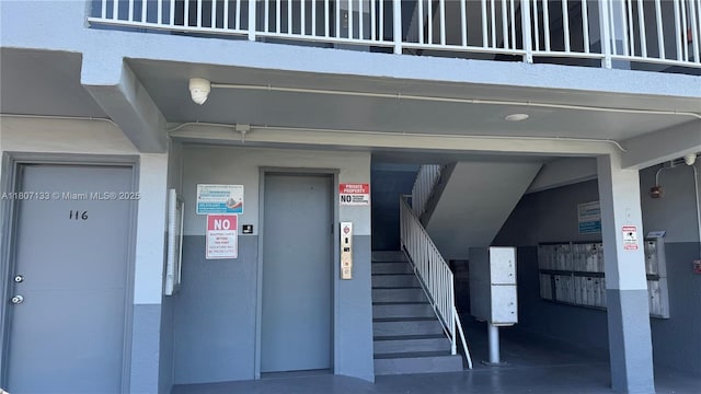 11195 SW 1st St Unit 319, Sweetwater, FL 33174 - stairway featuring elevator
