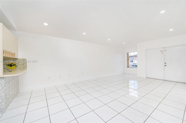 9021 NW 121st Ter Unit 85, Hialeah Gardens, FL 33018 - unfurnished room featuring recessed lighting, light tile patterned floors, and baseboards