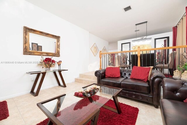 4832 SW 159th Ave, Miramar, FL 33027 - living area featuring light tile patterned flooring and baseboards