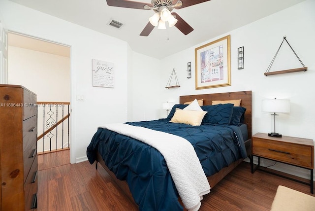 4832 SW 159th Ave, Miramar, FL 33027 - bedroom with wood finished floors, baseboards, and ceiling fan