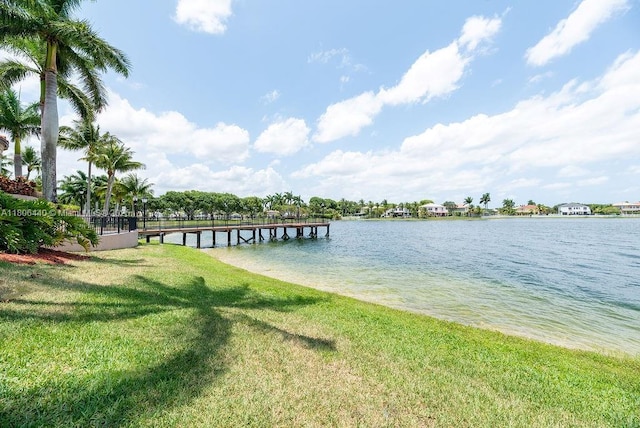 4832 SW 159th Ave, Miramar, FL 33027 - dock with a lawn and a water view