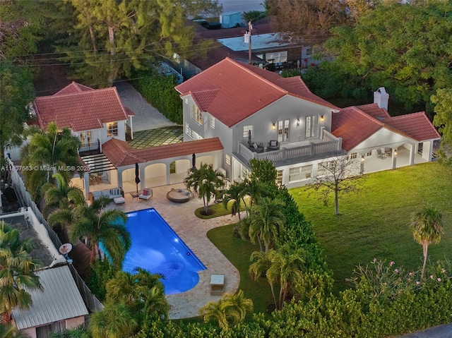 321 SW 1st Ave, Boynton Beach, FL 33435 - view from above of property with a pool area