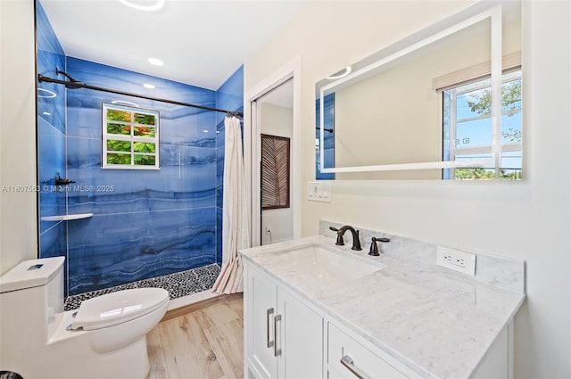 321 SW 1st Ave, Boynton Beach, FL 33435 - full bath featuring vanity, a shower stall, and recessed lighting