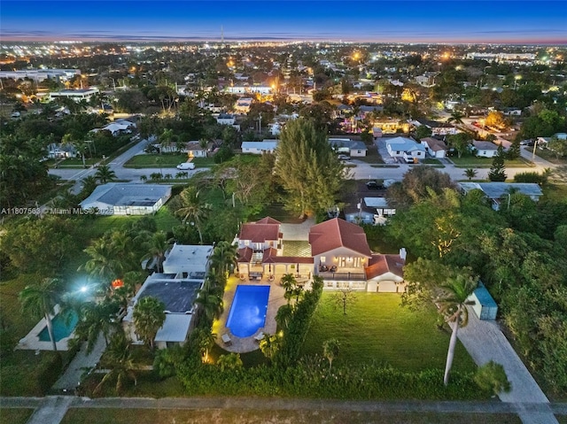 321 SW 1st Ave, Boynton Beach, FL 33435 - aerial view at dusk of view of pool