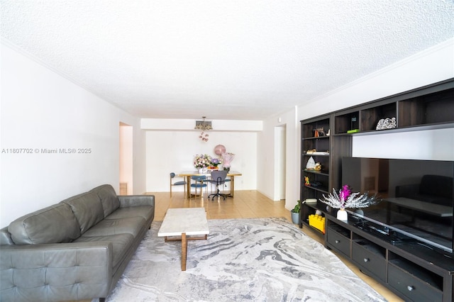 2101 Atlantic Shores Blvd Unit 120, Hallandale Beach, FL 33009 - living room with a textured ceiling