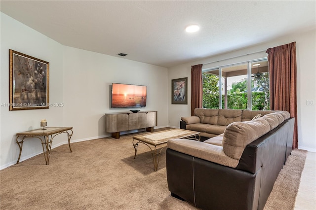 13366 NW 14th St, Pembroke Pines, FL 33028 - living area featuring light carpet and baseboards