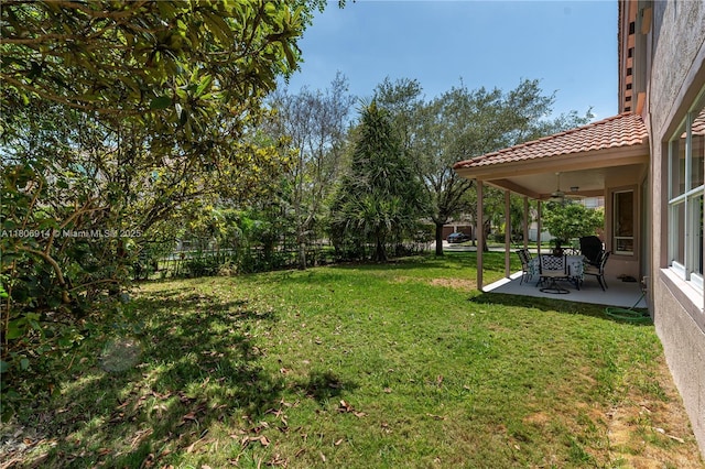 13366 NW 14th St, Pembroke Pines, FL 33028 - view of yard featuring a patio and a ceiling fan