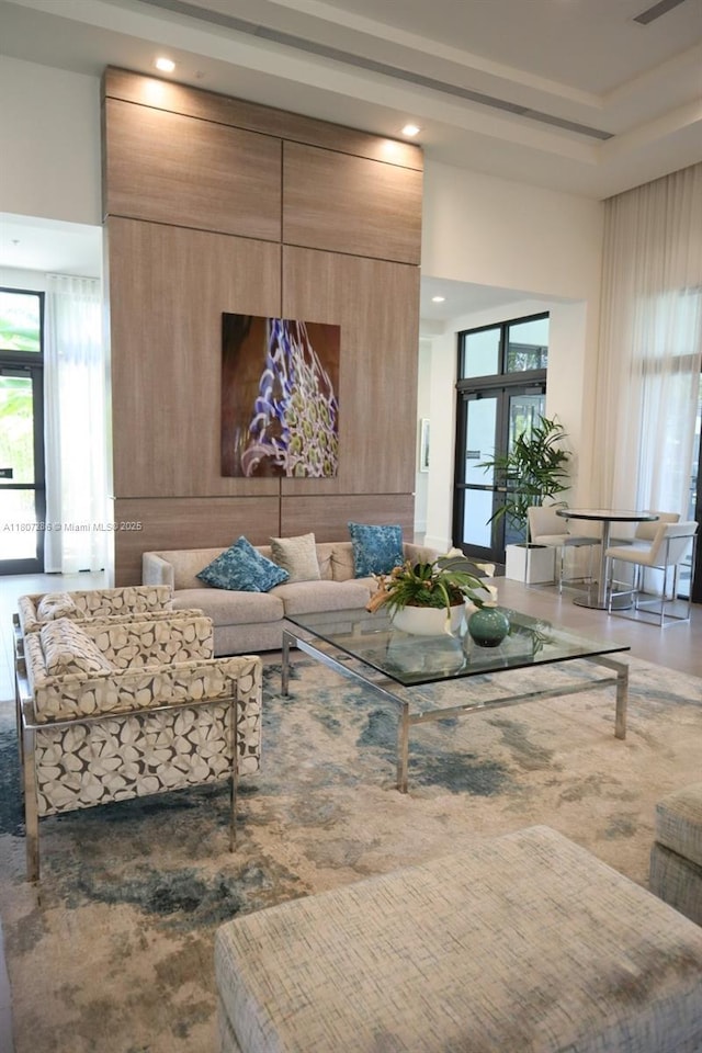 8201 NW 41st St Unit D-402, Doral, FL 33166 - living area featuring recessed lighting