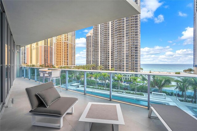 17550 Collins Ave Unit 603, Sunny Isles Beach, FL 33160 - balcony with a water view