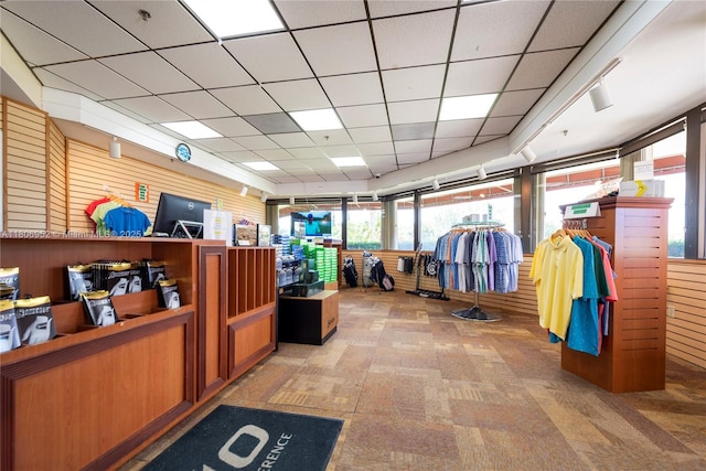 9823 S Hollybrook Lake Dr Unit 105, Pembroke Pines, FL 33025 - reception area with a paneled ceiling