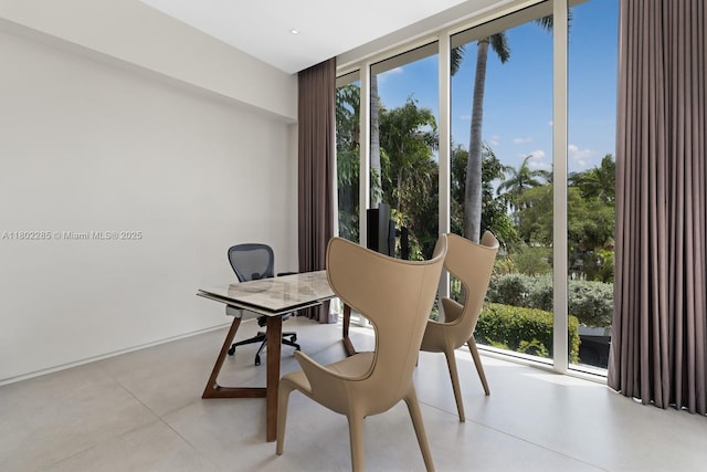1379 N Venetian Way, Miami, FL 33139 - office with finished concrete flooring