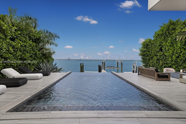 1379 N Venetian Way, Miami, FL 33139 - view of pool featuring a boat dock and a water view