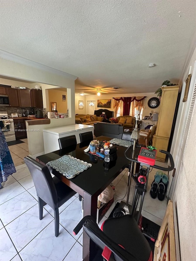 2301 NW 43rd Ter, Lauderhill, FL 33313 - dining room with a textured ceiling