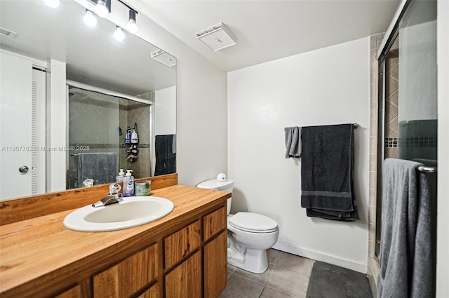 2391 NW 89th Dr Unit 409, Coral Springs, FL 33065 - full bathroom featuring tile patterned flooring, a shower stall, vanity, and toilet