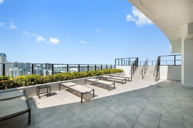 1600 NE 1st Ave Unit 2907, Miami, FL 33132 - view of patio featuring a city view