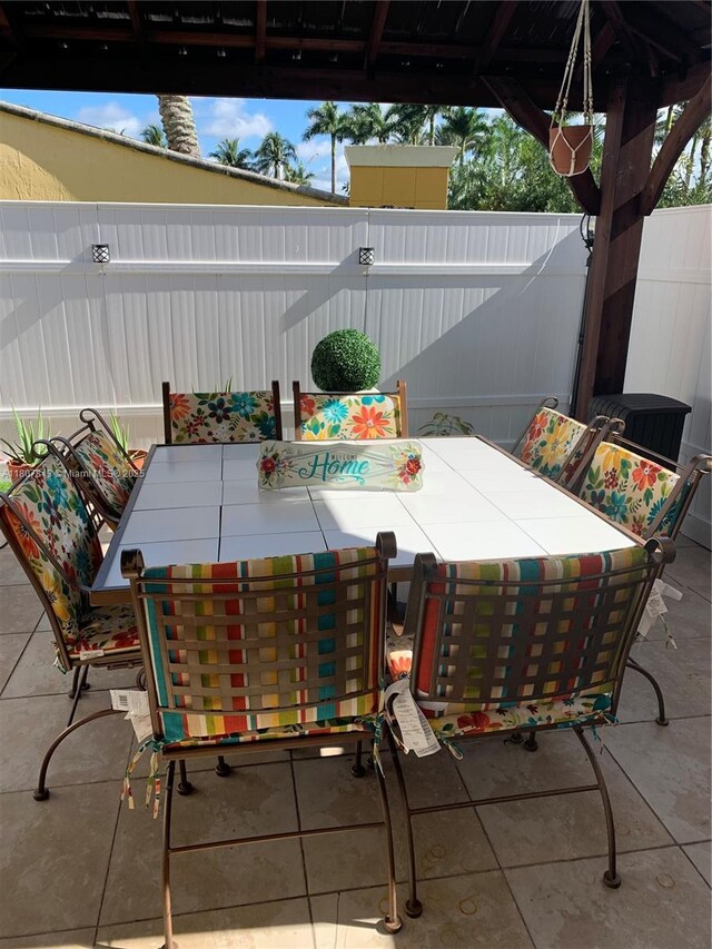15029 SW 8th Ter, Miami, FL 33194 - fenced backyard with outdoor dining space and a patio