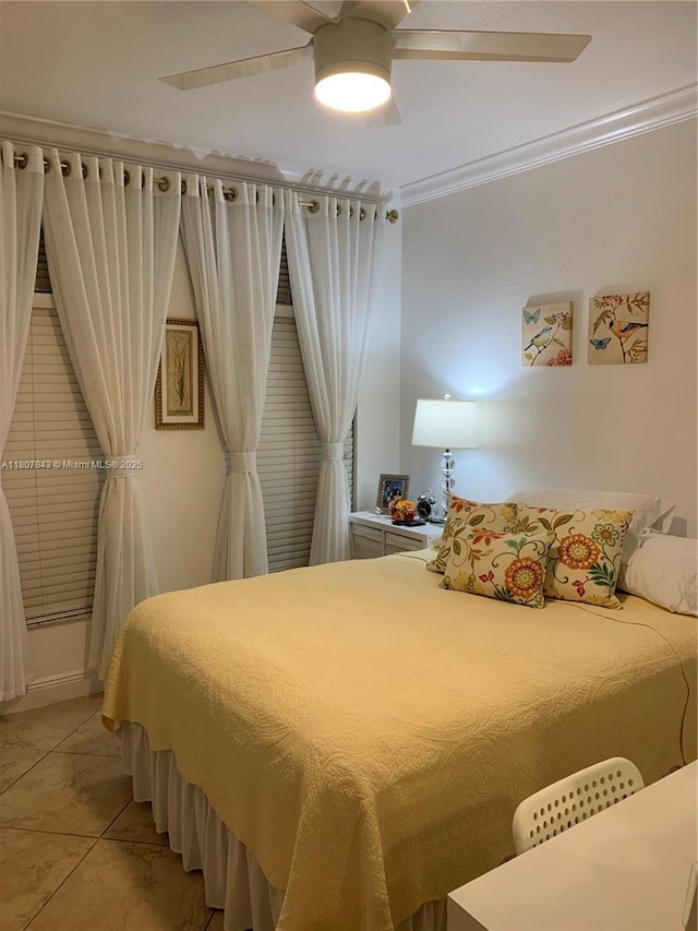 15029 SW 8th Ter, Miami, FL 33194 - bedroom with ornamental molding and ceiling fan