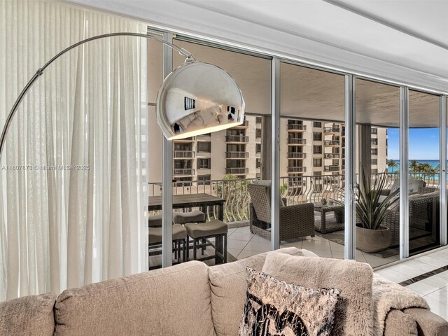 10155 Collins Ave Unit 408, Bal Harbour, FL 33154 - wine area with tile patterned flooring
