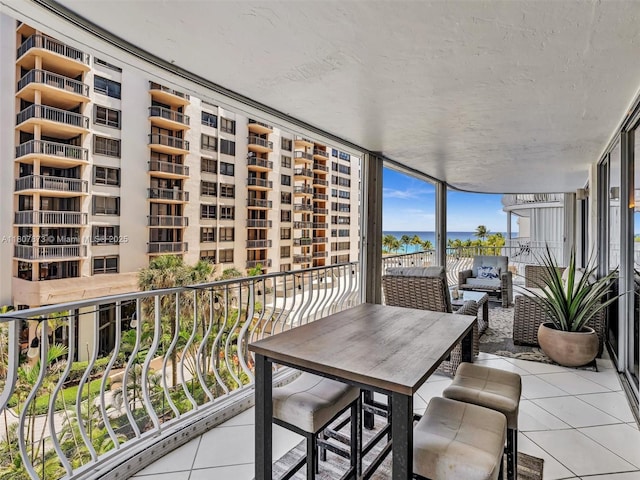 10155 Collins Ave Unit 408, Bal Harbour, FL 33154 - balcony featuring a water view