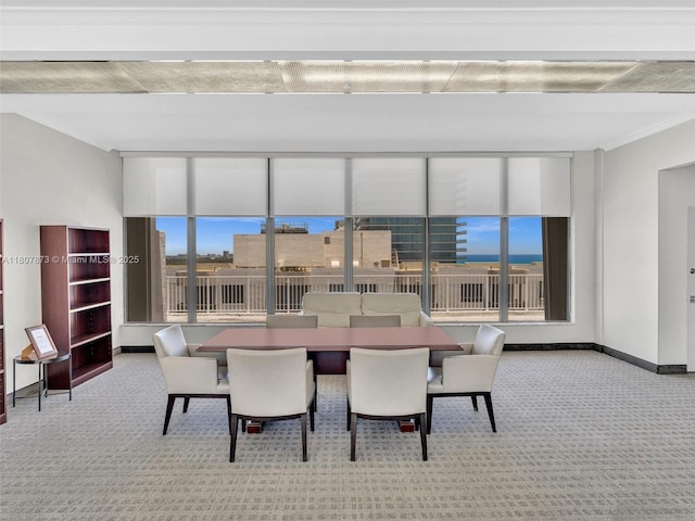 10155 Collins Ave Unit 408, Bal Harbour, FL 33154 - dining room featuring carpet flooring