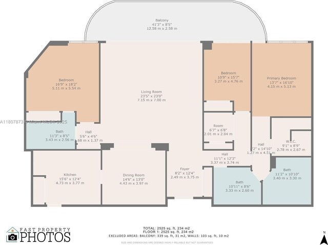 10155 Collins Ave Unit 408, Bal Harbour, FL 33154 - view of floor plan / room layout