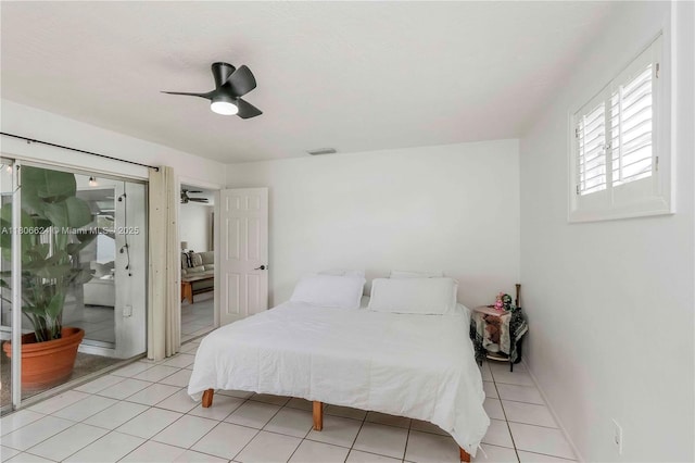 2001 NW 93rd Ln, Sunrise, FL 33322 - bedroom featuring a ceiling fan and light tile patterned floors