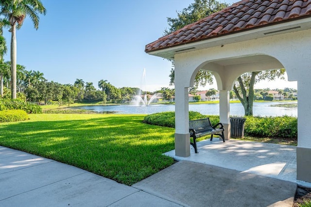 3700 Oak Ridge Ln, Weston, FL 33331 - view of grassy yard with a water view