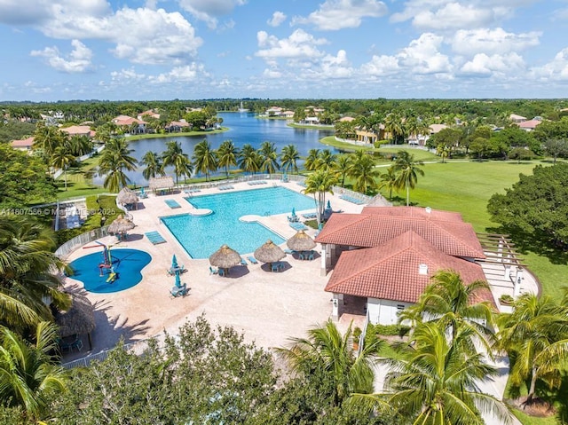 3700 Oak Ridge Ln, Weston, FL 33331 - community pool with a water view
