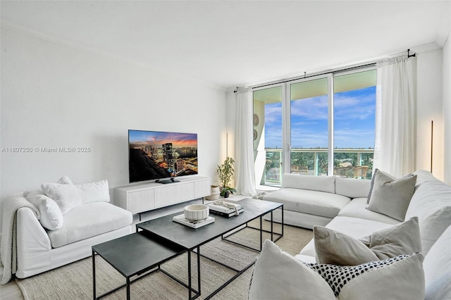 19380 Collins Ave Unit 718, Sunny Isles Beach, FL 33160 - living area with wood finished floors and floor to ceiling windows