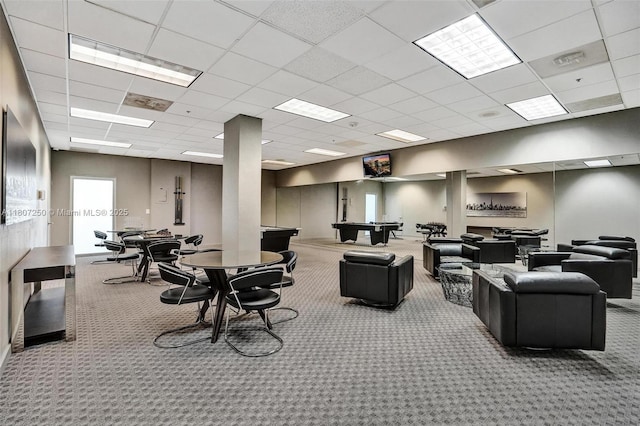 19380 Collins Ave Unit 718, Sunny Isles Beach, FL 33160 - community lobby with a drop ceiling