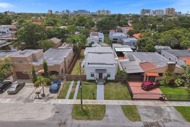 2978 SW 14th St, Miami, FL 33145 - aerial view of residential area with city skyline