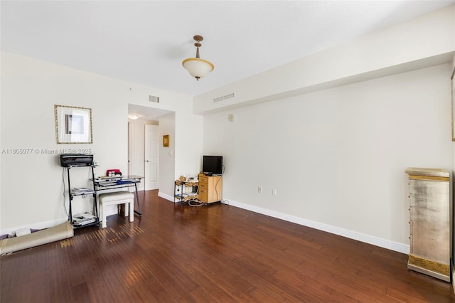 1755 E Hallandale Beach Blvd Unit 1604E, Hallandale Beach, FL 33009 - misc room featuring hardwood / wood-style floors and baseboards