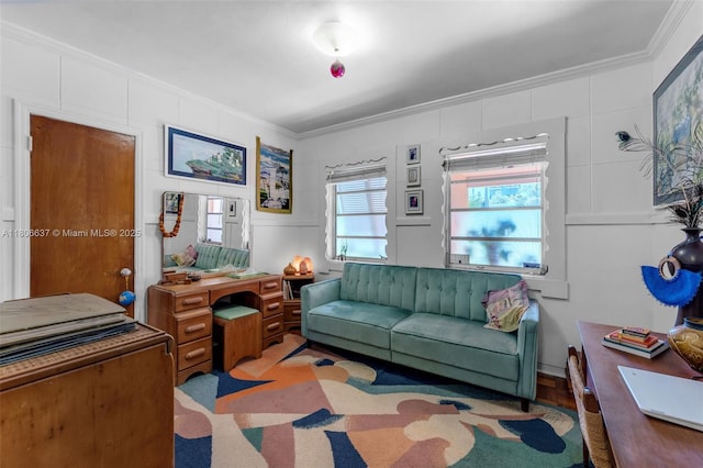 1895 SW 25th St, Miami, FL 33133 - home office with crown molding