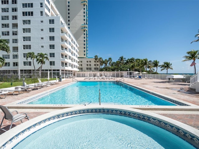 5005 Collins Ave Unit 212, Miami Beach, FL 33140 - community pool with a patio