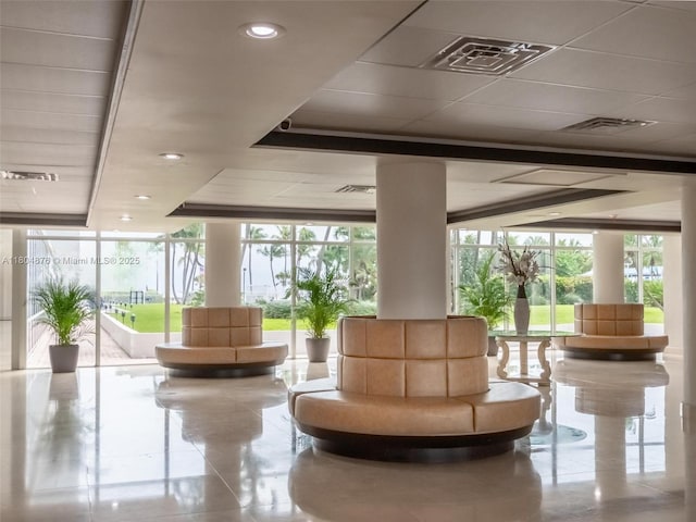 5005 Collins Ave Unit 212, Miami Beach, FL 33140 - community lobby with floor to ceiling windows