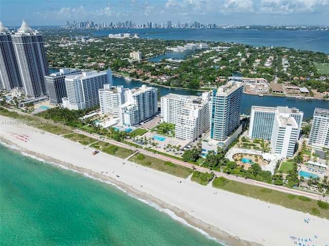 5005 Collins Ave Unit 212, Miami Beach, FL 33140 - bird's eye view of city skyline and expansive beach