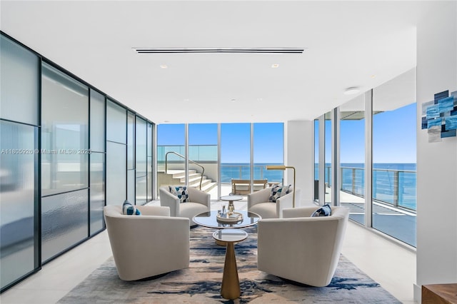 2200 N Ocean Blvd Unit N1102, Fort Lauderdale, FL 33305 - living area with floor to ceiling windows and a water view