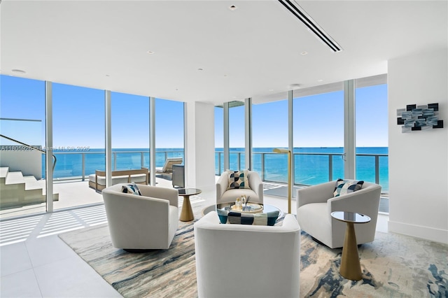 2200 N Ocean Blvd Unit N1102, Fort Lauderdale, FL 33305 - living room with expansive windows and a water view