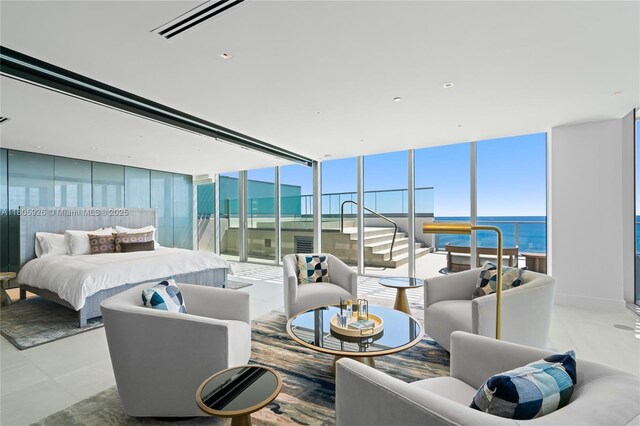 2200 N Ocean Blvd Unit N1102, Fort Lauderdale, FL 33305 - living area with floor to ceiling windows and a water view