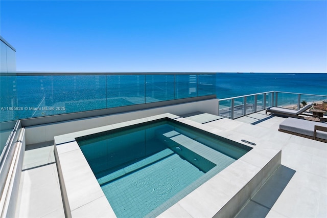 2200 N Ocean Blvd Unit N1102, Fort Lauderdale, FL 33305 - view of pool with a water view and a pool