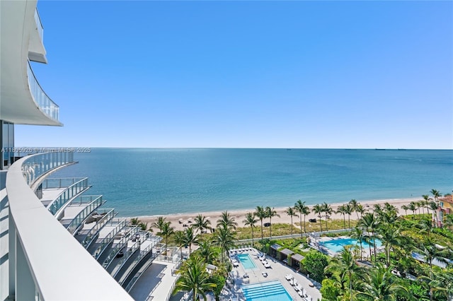 2200 N Ocean Blvd Unit N1102, Fort Lauderdale, FL 33305 - water view featuring nearby beach