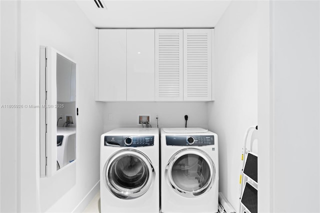 2200 N Ocean Blvd Unit N1102, Fort Lauderdale, FL 33305 - washroom with washer and dryer and cabinet space