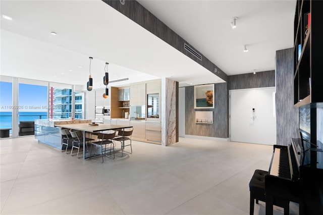2200 N Ocean Blvd Unit N1102, Fort Lauderdale, FL 33305 - dining area featuring floor to ceiling windows and a water view